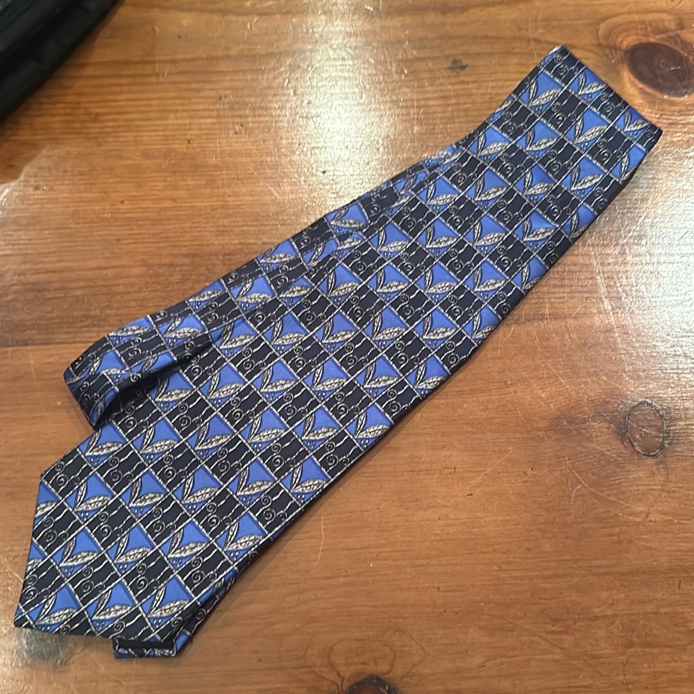 LANVIN PARIS Mens Silk Neck Tie French